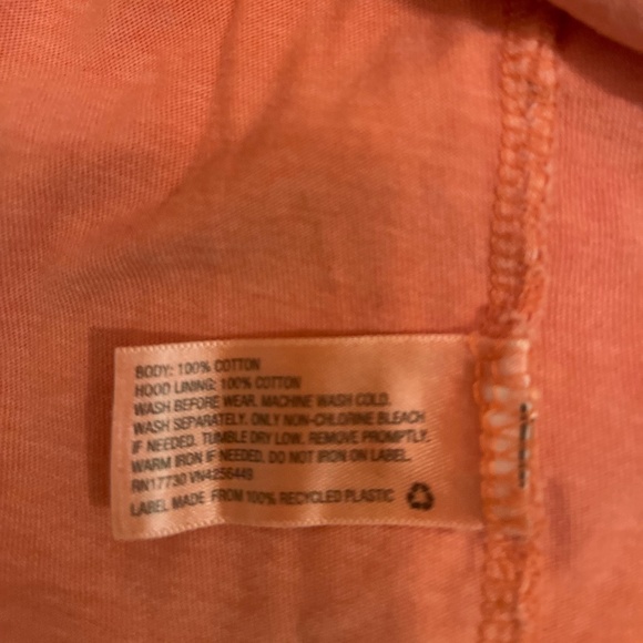 Original Use Orange Tengerine 100% Cotton Women's Hoodie Size Large - Picture 7 of 9